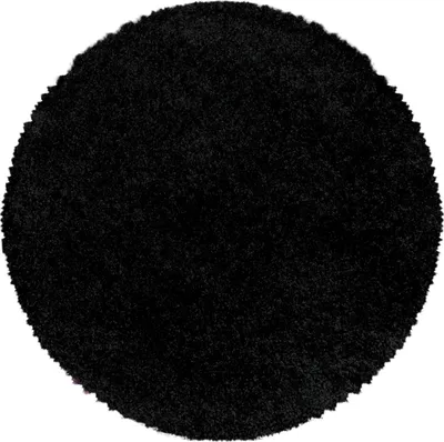 Produktbild von Carpetsale24 Hochflor Teppich Uni Einfarbig Modern Shaggy Teppich Wohnzimmer Flauschig Weich Preishammer, Grösse: 200 cm Rund
