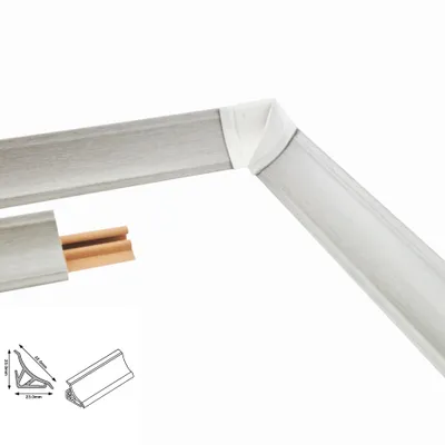 Produktbild von Küchenleiste Wandabschlussleiste 23mm 1.5m Titan Abschlussleiste für Küchenarbeitsplatte