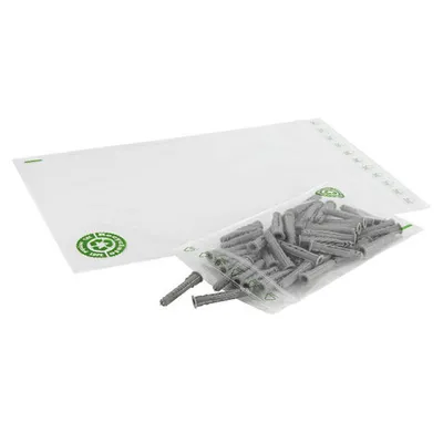 Produktbild von 100x Druckverschlussbeutel 180 x 250 mm 50 my mit 30 % recyceltem rLDPE