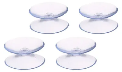Saugnäpfe transparent 4 Stück Ø 30 mm