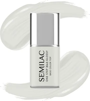Produktbild von SEMILAC One Step Glossy 3in1 Hybrid-Nagellack S110 The White 7 ml