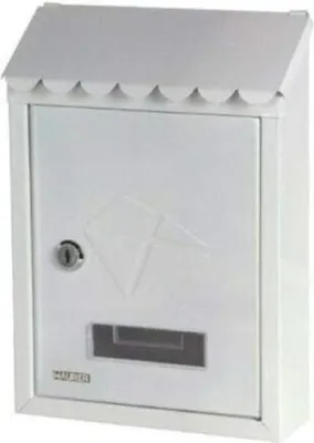 Produktbild von Außenbriefkasten mit klappbarem Dach und Platz für Post - 21 x 7 x 30 cm
