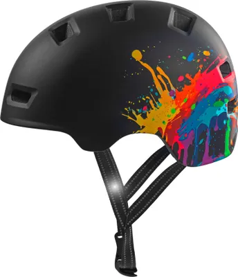 Produktbild von Skater- und Fahrradhelm | Schwarzer Splash | EN1078