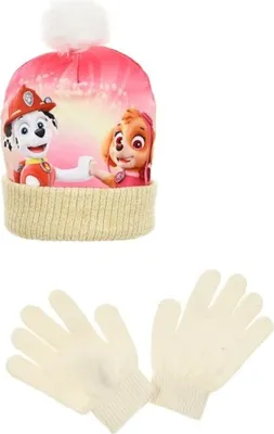 Image de Nickelodeon Paw Patrol Crème d'hiver ensemble bonnet et gants