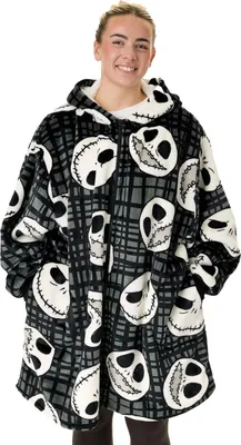 Obrázok produktu pre The Nightmare Before Christmas - Blanket Hoodie for Men/Ladies Unisex NS9076 (One Size) (Black)
