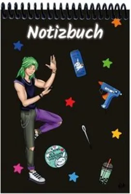 Produktbild von A 5 Notizblock Manga Quinn, schwarz, liniert