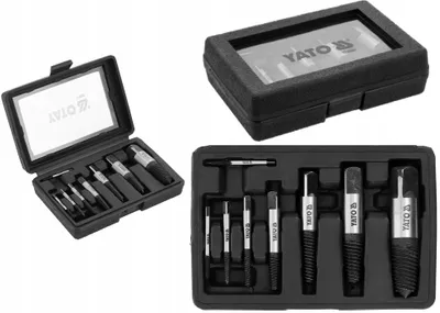 Imagen del producto de Juego de extractores de tornillos Yato, modelo YT-05901, de 8 piezas