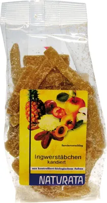 Produktbild von Naturata Ingwerstäbchen kandiert -- 75g