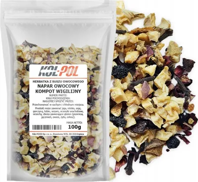 Zdjęcie produktu dla HERBATA OWOCOWA NAPAR Kompot Wigilijny 100g Naturalna suszona Kol-Pol