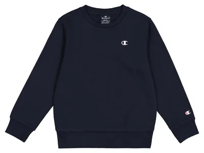 Productafbeelding van Champion Jongens Legacy Basics B - Ultralichte Powerblend fleece sweater met ronde hals, marineblauw, maat 9-10 jaar (EU)