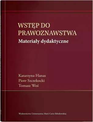 Obrázok produktu pre Wstęp do prawoznawstwa. Materiały dydaktyczne