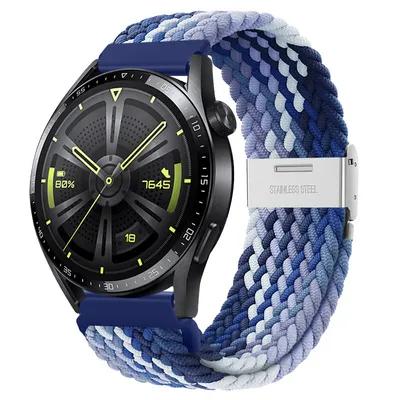 Obrázok produktu pre BStrap Elastic Nylon 2 remienok na Garmin Venu 2 Plus, blueberry