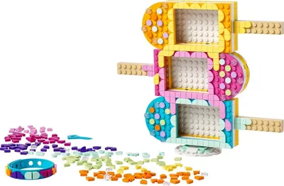 Produktbild von LEGO 41956 DOTS Eiscreme Bilderrahmen & Armband, DIY Bastelset