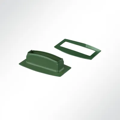 Produktbild von Lysel® Rechtecköse 27x8 mm, (BxL) 8x27mm in grün (10 Stück)