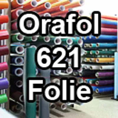 Produktbild von Oracal Orafol 621 Folie 5m (Laufmeter) freie Farbwahl 45 glänzende Farben in 4 Größen, 63 cm Folienhöhe für Wandtattoos weiß