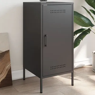 Produktbild von vidaXL Sideboard Schwarz 36x39x79 cm Stahl