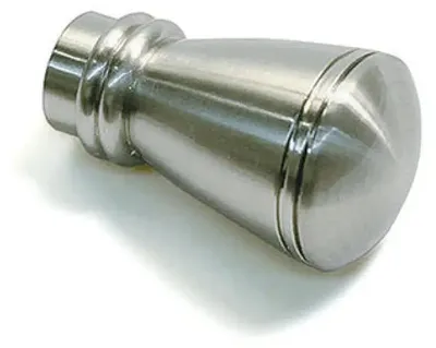 Produktbild von Gardinia Endknopf Siro zu Stilprogramm Chicago, Ø 20 mm edelstahl-optik