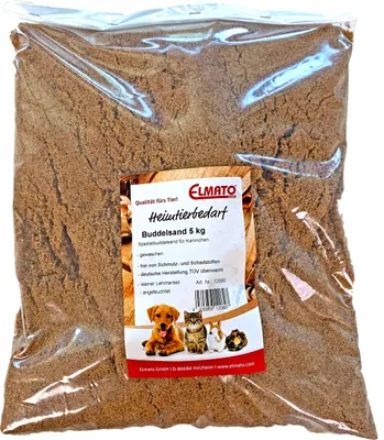 Produktbild von Elmato 12080 Spezial Buddelsand für Kaninchen Hasen Nager 5 kg