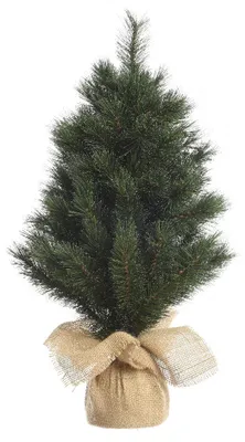 Productafbeelding van Mini kerstboom tafelboom Malmo miniboom h45 cm groen/wit Everlands