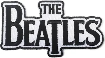 Produktbild von The Beatles Drop T Logo Die-Cut Black On White Aufbügler