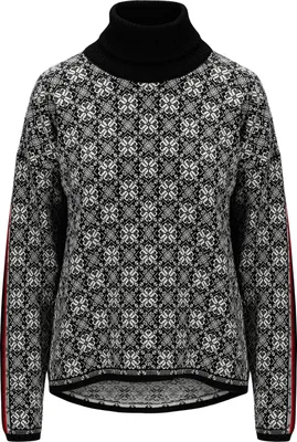 Produktbild von DALE OF NORWAY Firda Sweater Damen Pullover aus Merino Wolle schwarz L
