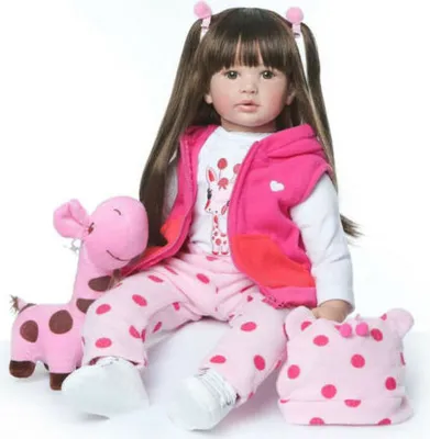 Immagine prodotto di 60cm reborn baby doll Lifelike Handmade Soft Silicone Vinyl Lifelike