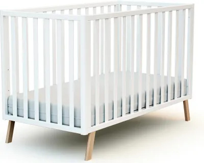 Immagine prodotto di AT4 - Lettino bambini evolutivo KASA legno - Bianco - 60 x 120 - 125,50 x 64 x 81,50 cm