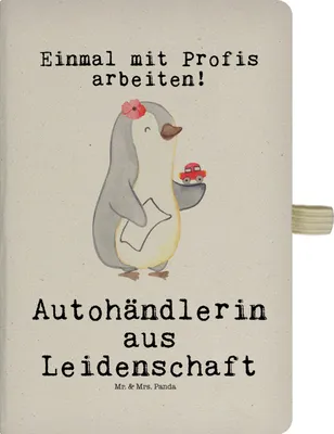 Produktbild von Mr. & Mrs. Panda Notizbuch A5 Autohändlerin Leidenschaft - Transparent - Geschenk, Journal, Tagebuch, Spruch, buch, Skizzenbuch, Adressbuch, Autohandel, Witzig, Lustig