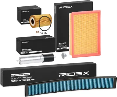 Produktbild von RIDEX Filterset Inspektionspaket Filtersatz für BMW 3 Limousine (E46) 3 Touring (E46) 3 Coupe (E46)