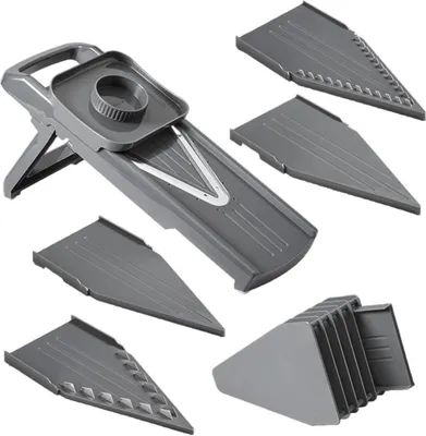 Produktbild von metaltex Universalreibe Slice-V 5 Einsätze grau