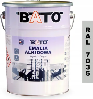 Obrázek produktu pro Alkydová barva na kov BATO RAL 7035 rychleschnoucí 5L ŠEDÁ