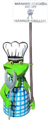 Produktbild von Zaunhocker Frosch Männer grillen
