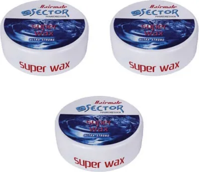 Produktbild von 3x Sector Hairmate Super Wax Ultra Strong 150ml Haarwachs Hair Wax Bubblegum