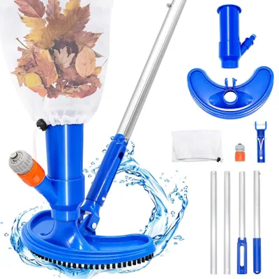Image de Nettoyeur de piscine professionnel avec manche télescopique en aluminium