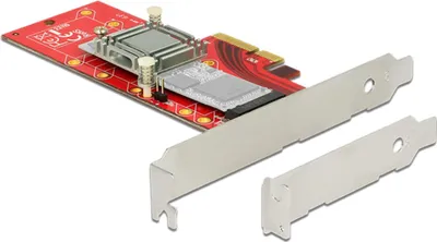 Produktbild von DeLOCK 89577, PCIe, M.2, PCIe 3.0, Schwarz, Rot, Silber, 39 Gbit/s, Windows 10 Education, Windows 10 Education x64, Windows 10 Enterprise, Windows 10 Enterprise x64,...