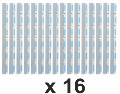 Immagine prodotto di Marina White 8 Set di 16 pezzi - parabordi per pontili, parabordi per barche per proteggere motoscafi, barche, moto d'acqua, yacht 98x8x6cm SUPERHIT DELLA STAGIONE 2024