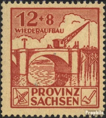 Produktbild von Briefmarken Sowjetische Zone (All.Bes.) 1946 Mi 88A b  postfrisch Wiederaufbau