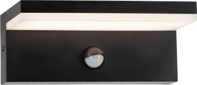 Obrázek produktu pro Venkovní nástěnné svítidlo LED s PIR senzorem černé 4000K TESA Q 324054