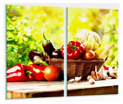 Produktbild von Herdabdeckplatten Set 2x30x52 cm Glas Abdeckung für Glaskeramikkochfeld