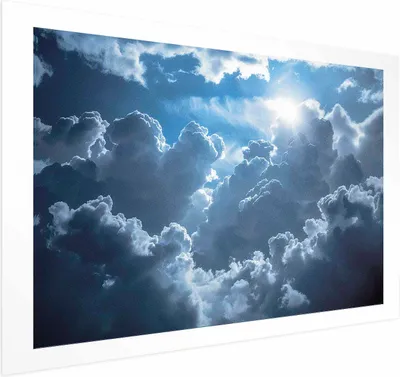 Produktbild von Posterpapier Poster - Lively Scene: The Sun Battling the Clouds 60x40 cm Muster b-H-10050-ao-a