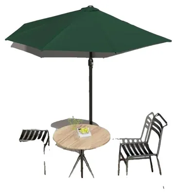 Imagen del producto de Toldo para balcón semicircular, resistente al viento, fácil de usar, 270 x 144 x 222 cm