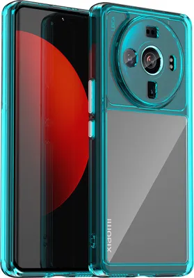 Produktbild von Xiaomi 12S Ultra Hülle, Klar Rückseite Stoßfeste TPU Silikon Bumper Schutzhülle für Xiaomi 12S Ultra Hellblau