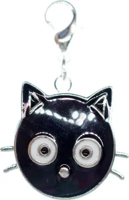 Produktbild von Katze Charm Anhänger Bettelarmband Miniblings Katzenkopf Katzen Click Button