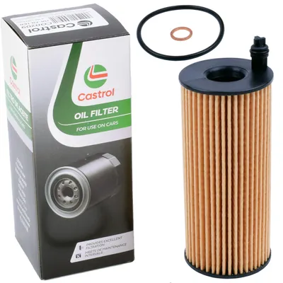 Produktbild von Castrol Ölfilter CO0049 mit Bypassventil, Silikon-Rückschlagventilen und Leckageschutz