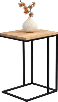 Beistelltisch massiv Wild-Eiche 38x43x62 cm modern