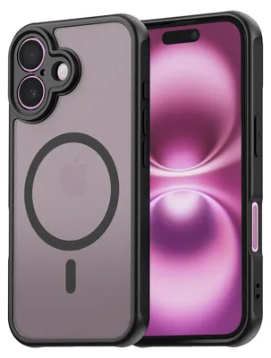 Zdjęcie produktu dla Techsuit – HaloFrost II MagSafe – etui ochronne do iPhone'a 16 Plus – czarne