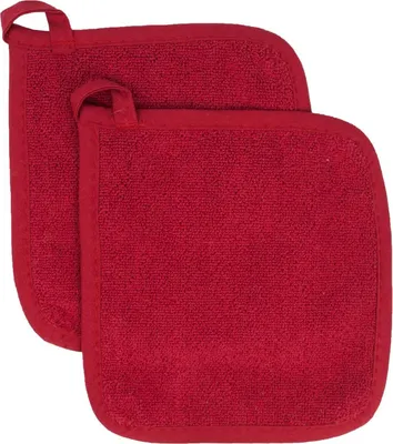 Produktbild von Topflappen-Set aus Baumwollfrottee, Küchenuntersetzer, 2er-Pack
