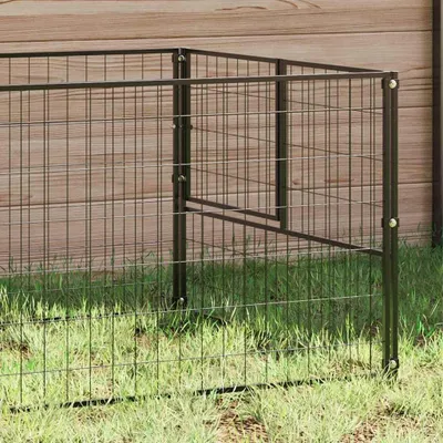 Immagine prodotto di vidaXL Cuccia per cani nera 4 m² in acciaio