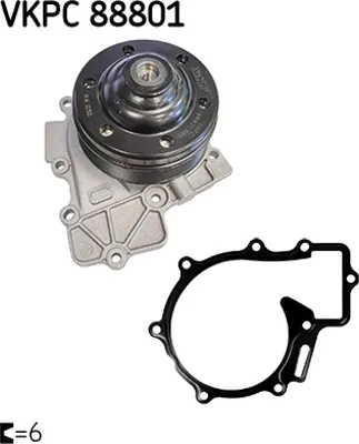 Produktbild von SKF Kühlmittelpumpe Wasserpumpe passend für MERCEDES-BENZ VIANO (W639) VKPC 88801