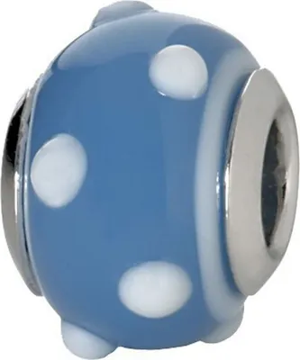 Produktbild von CEM Beads Glaskugel blau 925/-Silber CD711